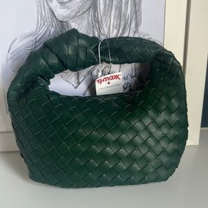 Green Woven Handbag